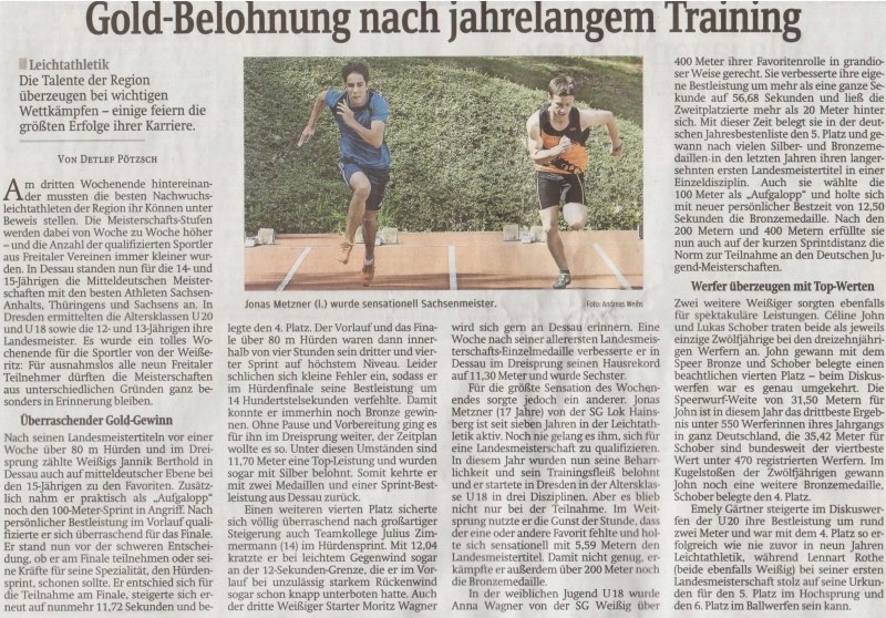 Jonas Metzner am Start