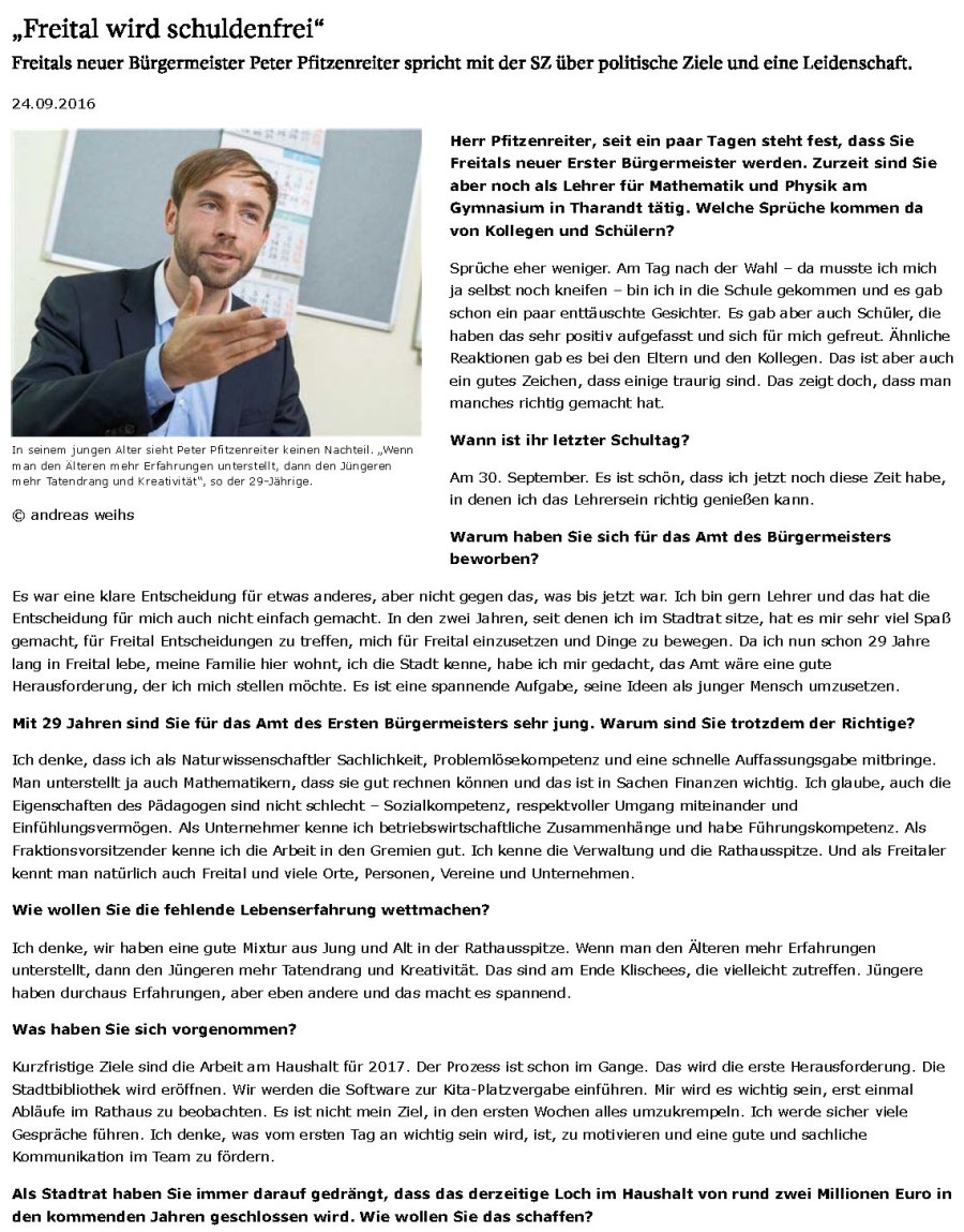 Interview mit Peter Pfitzenreiter