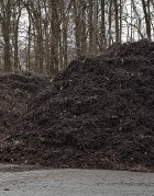 Foto von einem Humushaufen Exkursion ins Kompostwerk, naturwissenschaftl. Profil, Kl. 8
